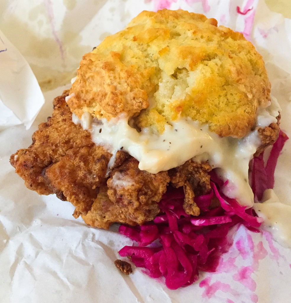 Fried Chicken, buttermilk biscuit, coleslaw, gravy
