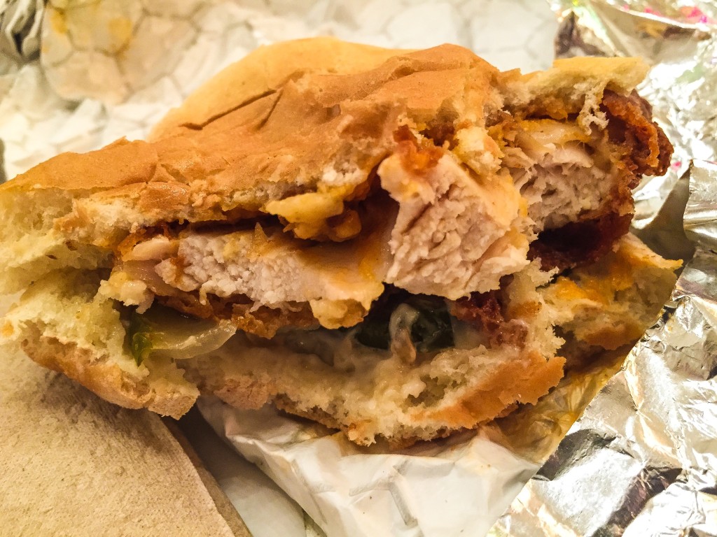 Someone on Yelp complained their sandwich was raw inside. Mine, thankfully, was not.