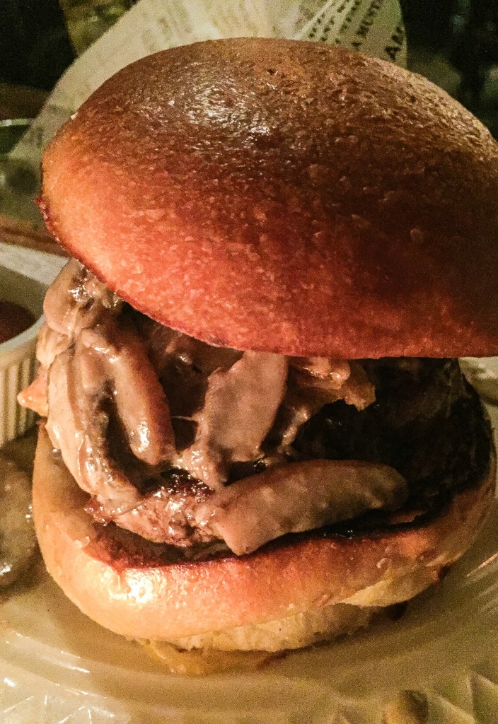 The Wellington - $18 mushroom duxelles, foie butter, cheesy pastry crisp 